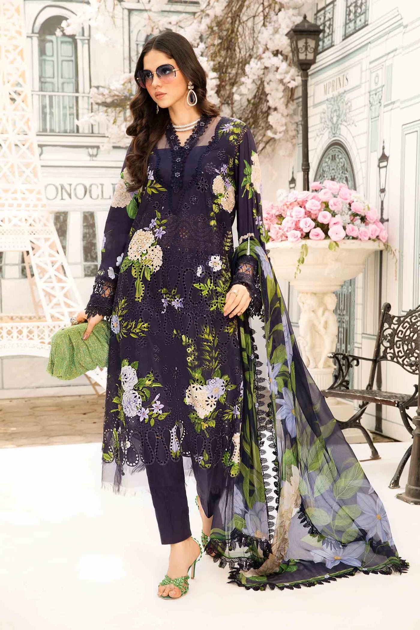 3 Piece Ready to Wear/Unstitched Embroidered Lawn Suit